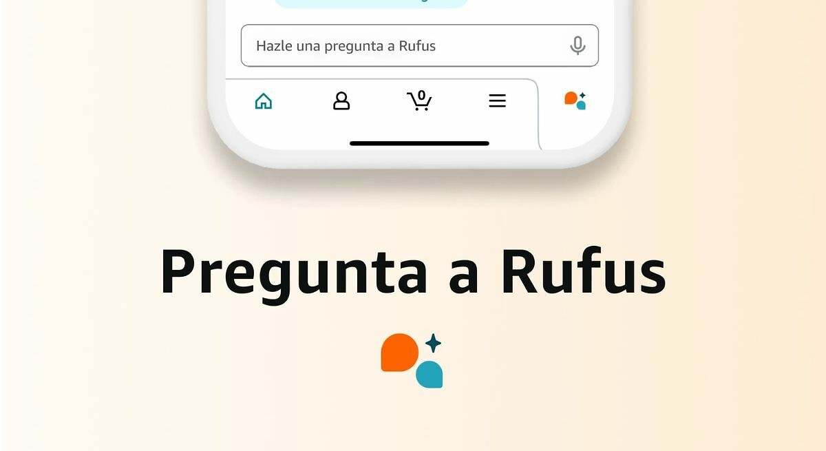 Imagen sobre notifica de Rufus, Inteligencia Artificial de Amazon